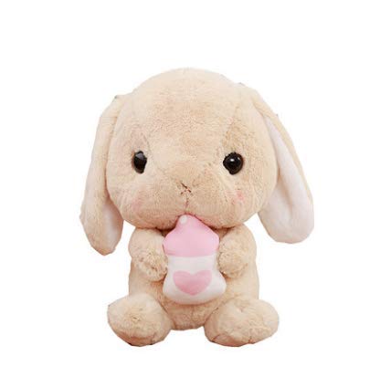 HLJZK Lop Ear Rabbit Bottle Doll Doll Girl Rogue Rabbit Doll Child Cute Doll Regalo de cumpleaños Peluche 45Cm