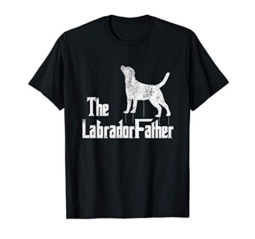 Hombre Lab-Rador Papá Perro Padre Divertido Perrito Pun Papá Dada Camiseta