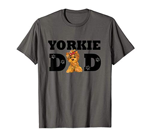 Hombre Yorkie Dad Papá Yorkshire Terrier Perro Perrito Camiseta