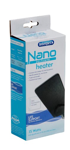 Interpet Delta Mini Nano - Calentador de pecera para Acuario (15 W, para pequeños acuarios Tropicales hasta 20 L)