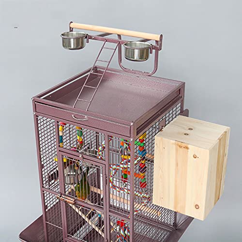 jaulas para pajaros Rack interactivo para mascotas y jaula de loros móviles con caja de reproducción adecuada para canarios, loros pequeños, pinzones, amores y periquitos jaula periquitos