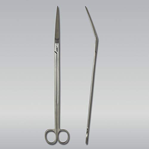 JBL ProScape Tool Curved, Angled Trimming Scissors for Plant Maintenance in Aquariums S 30