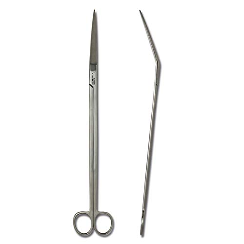 JBL ProScape Tool Curved, Angled Trimming Scissors for Plant Maintenance in Aquariums S 30