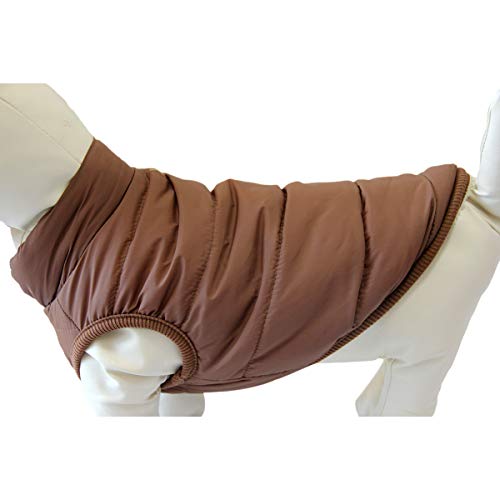 JoyDaog - Chaqueta de perro con forro polar de 2 capas para invierno y clima frío, extra suave, a prueba de viento, para cachorro y perros pequeños