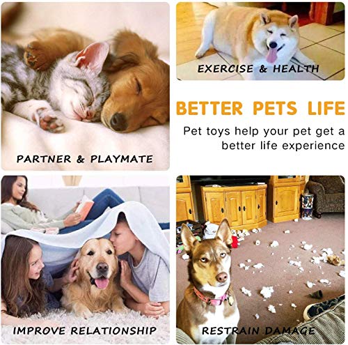 Juguete de Peluche para Perro, Juguetes para Masticar con Perro sin Relleno, para Cachorros Perros Pequeños Mascotas (Style A)