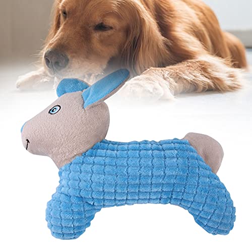 Juguete de sonido de dibujos animados Animal Design Aliviar la tensión PP algodón interactivo masticar mordida juguete para cachorro - azul