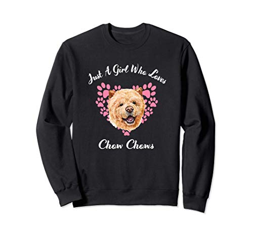 Just A Girl Who Loves Chow Chows Perro Cachorro Sudadera