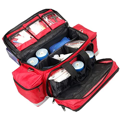 Kit de primeros auxilios Botiquín de primeros auxilios de gran capacidad Bolsa de trauma vacía de respuesta de emergencia completa - Primeros auxilios médicos, Rescate, Enfermera, Paramédico Bolsa