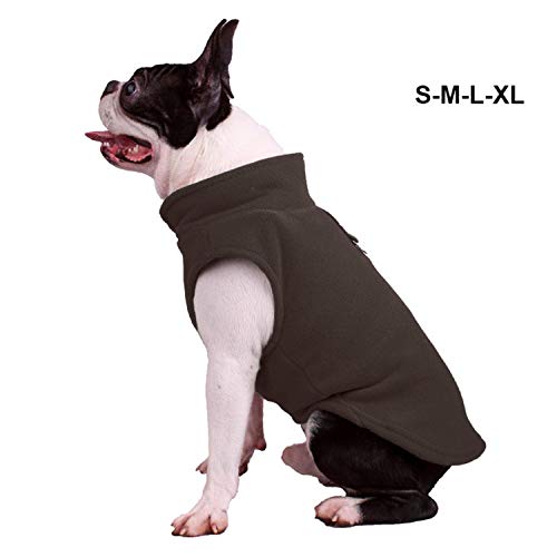 KKDIY Ropa de Lana cálida para Perros Abrigo para Mascotas Camisa para Perros Cachorros Jersey de Bulldog francés Ropa de Invierno para Perros para Perros medianos Azul, S, Francia