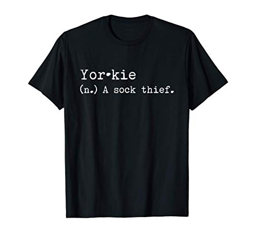Ladrón De Calcetines Yorkshire Terrier Perro Camiseta