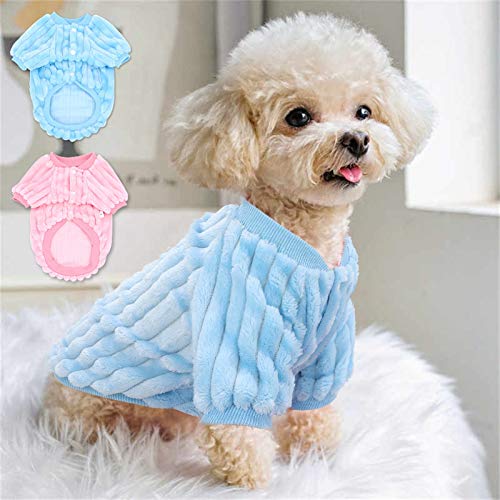 Linda ropa para mascotas gatito de cachorro suave capas de mascotas para pequeños perros medianos gatos cálidos invierno perro chaqueta ropa ropa (Color : Pink, Size : X-Small)