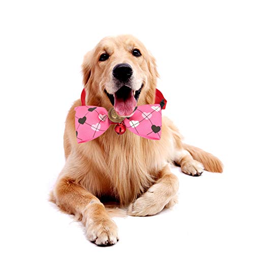 LLMZ Collar Gato Perro Mascota con Pajarita de Cuadros 5 Piezas Pajarita de para Mascotas para Gatos y Perros Pequeños