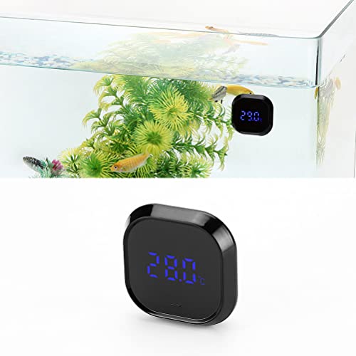 Mify Termómetro de acuario ℃/℉ LCD Digital Termómetro para tanque de peces Temperatura del agua Incubadora Reptil Hábitat Temperatura