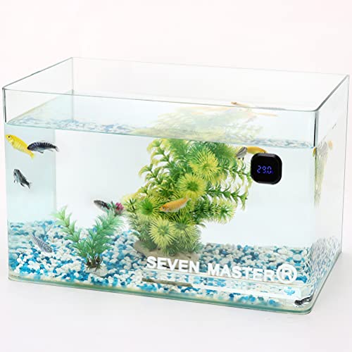 Mify Termómetro de acuario ℃/℉ LCD Digital Termómetro para tanque de peces Temperatura del agua Incubadora Reptil Hábitat Temperatura