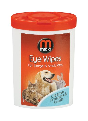 Mikki - Toallitas limpiadoras de Ojos para Perros y Gatos, 17 toallitas