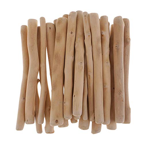 MIMORE - Ramas de madera de deriva natural de 150 mm de largo, palillos de madera de bosque, piezas de madera sin terminar, adorno de acuario de madera de terrario rústico, paquete de 250 g