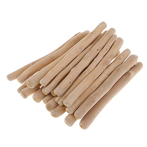 MIMORE - Ramas de madera de deriva natural de 150 mm de largo, palillos de madera de bosque, piezas de madera sin terminar, adorno de acuario de madera de terrario rústico, paquete de 250 g