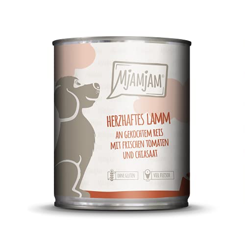 MjAMjAM Wet Dog Food Snackbox para Perros, 800 G, 6 Unidades