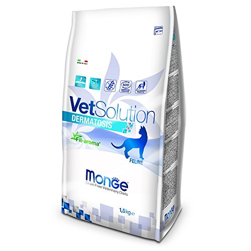 Monge VetSolution - Dermatosis - Comida para Gatos, 1,5 kg
