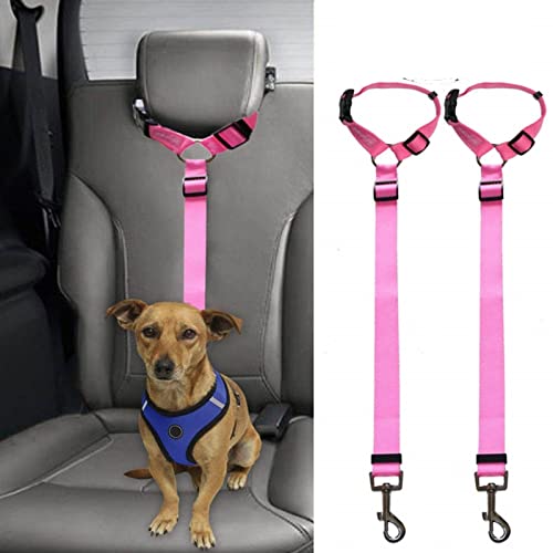 NA Pet coche cuerda de seguridad anillo perro coche cinturón de seguridad asiento trasero mano cuerda 2pcs/paquete