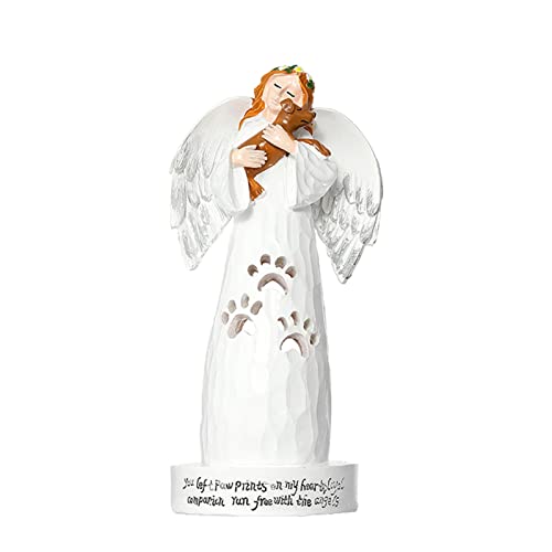 N/A/A Figuras de ángel conmemorativo para perro, estatua de ángel para perro, ideal como regalo conmemorativo, para perros y perros de pésame para dueños de perros