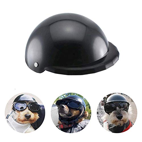 Namsan Casco de Perro Casco para Mascotas Gorra Adjustable Tiene Motocicleta Tapa de Seguridad-S