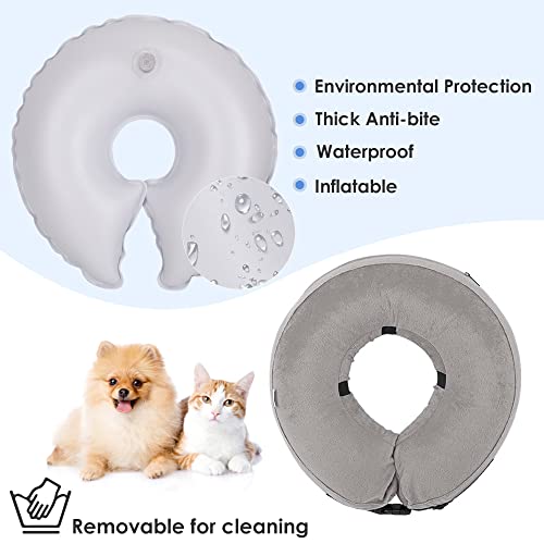 Nasjac Collar de recuperación Inflable para Perros, Collar Inflable para Perros Soft Pet Recovery con Hebilla Ajustable