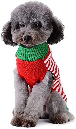Navidad mascota patrón de dibujos animados perro gato feo suéter Navidad cachorro mascota jersey Navidad ropa abrigo pequeño mediano grande invierno ropa de clima frío prendas punto XXS