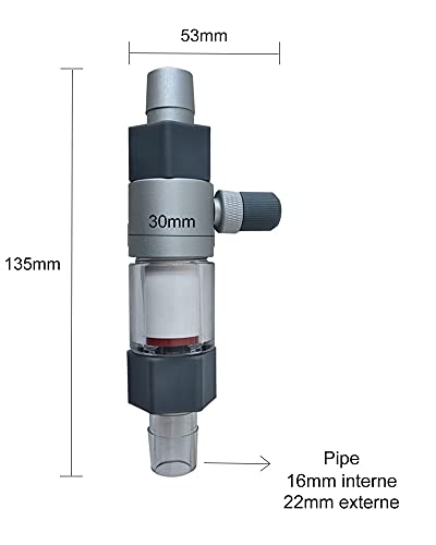 NICREW Difusor de CO2 para Acuarios, Atomizador de CO2 en Linea para Manguera de 12/16 mm