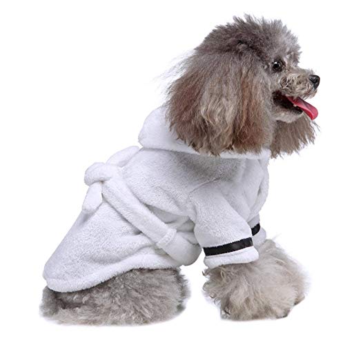 None/Brand Pet Dog Bathrob Perro Pijamas Ropa para dormir Suave Mascota Toalla de Secado Ropa para Cachorro Perros Gatos Pet Accesorios