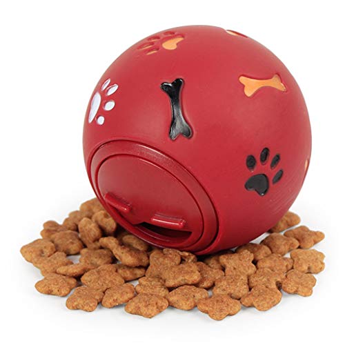 NYKK Juguete para Mascotas Juguetes Animales Mascota de la Bola de Perro de Juguete de Fugas de Alimentos Suministros Puzzle Bola de Goma Bola de Peluche Pagoda Golden Retriever Cachorro de Juguete
