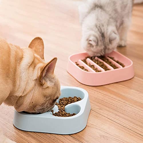 OEUKJI Alimentador de Mascotas Alimentador Lento Cuenco Alimento y Agua Alimentación Bloat Tope Interactivo Puzzle Cats Bowl Non Skid Pet Bowls (Size : A)