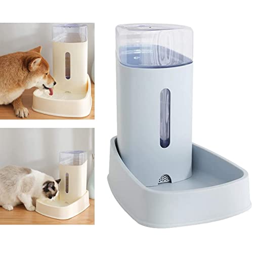 OEUKJI Estación de Consumo de Agua for Perros Cats Cats Automatic Rellenish Waterer for pequeños Animales de Gato de Perro de Raza Media, Plato de riego (una Variedad de Colores for Elegir)