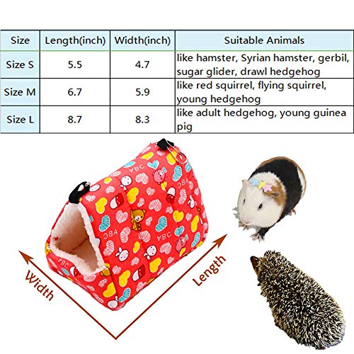 Oncpcare - Hamster para invierno y pequeños animales para cama de erizo, para dormir en forma de hamster y pájaros