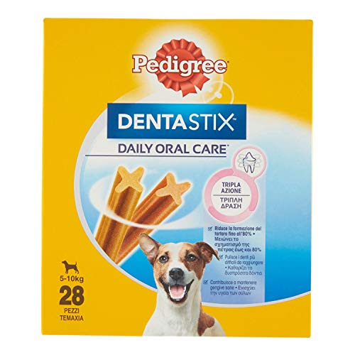Pedigree Pack de Dentastix de uso Diario para la Limpieza Dental de Perros Pequeños (28ud)