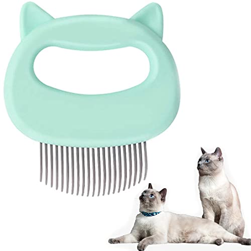 Peine de depilación suave para gatos Cepillo de aseo suave para gatos Suministros de limpieza de pelo de gato Cepillo de limpieza de pelo largo para perros gatos Alisa el pelo de las mascotas 1 pieza
