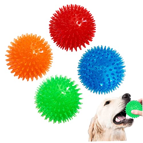 Peluquería y herramientas Pelota de juguete para perros, bola de juguete de bocado de perros no tóxicos, bola de comida de goma anti-bocado, bola de juguete de limpieza de dientes de perro, adecuado