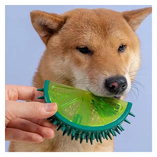 Pet Supplies - Juguete para masticar para perros pequeños con forma de fruta para cachorro, molar, para limpiar los dientes de molienda de energía (color: limón)