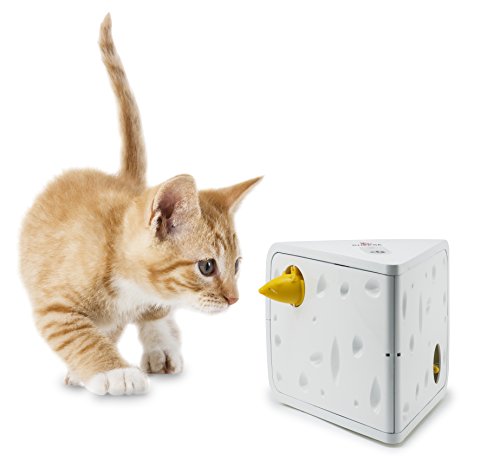 PetSafe Cheese - Juguete Automático para Gatos, Juego Interactivo para Gatos, Entretenimiento