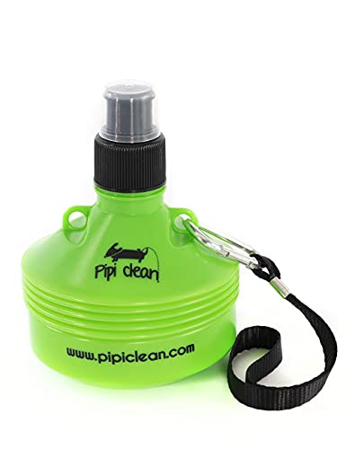 Pipi Clean Botella higienizante Plegable para Limpiar el PIS de los Perros | Limpiador orina Pipi Mascotas (Verde Pluto)