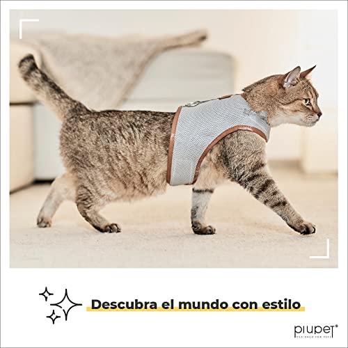 PiuPet® Arnes para Gato Collar Seguro y Robusto (S)