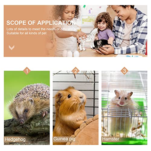 POPETPOP Hamster Play Plataforma de Madera Madera Masticar Juguetes para Hamsters Sirianos Gerbiles Gerbils Ratones Degus U Otras Mascotas Pequeñas