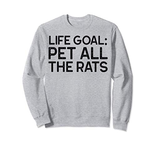Propietario de la mascota rata Funny Life Goal Vintage Mouse Sudadera