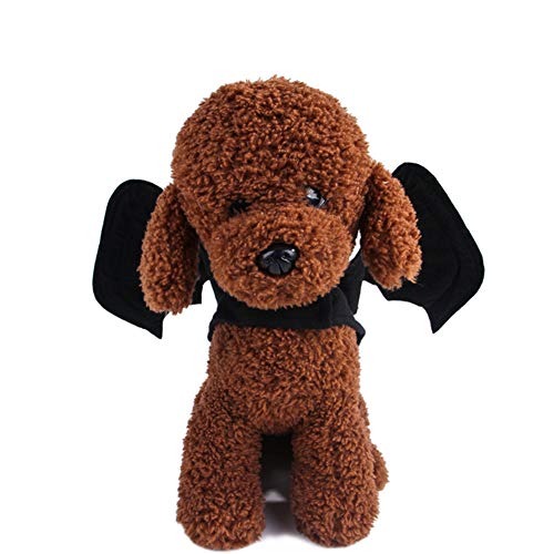 Proumhang Ropa de Halloween para Gatos y Perros Alas de murciélago Disfraz de Perro Mascota Alas de Vampiro Cosplay Bat-S