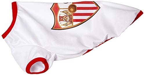 Sevilla FC Camiseta para Perros Talla M, Blanco