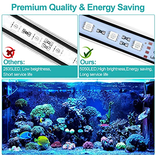 Sonnewelt Iluminación subacuática LED para acuario, cubierta impermeable, 48 cm, 5 W, iluminación subacuática para acuarios