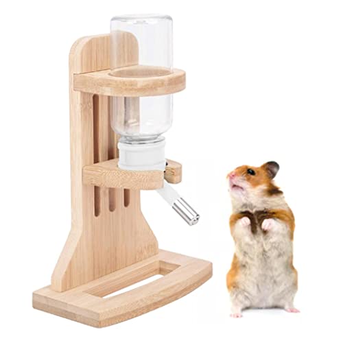 Sraeriot Hamster Dispenser Bottle 120ml Sin Goteo Plástico Colgante Botella de Agua Auto Auto Dispensador de Agua para Hamster Hedgehog Conejo Blanco, Botella de dispensador de hámster