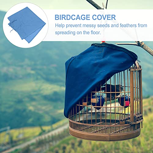 STOBOK Funda de Jaula de Pájaros Funda de Tela de Cúpula Redonda para Periquitos Periquitos Periquitos Pinzones Jaula de Pájaros Pequeños Canarios Azul Cielo