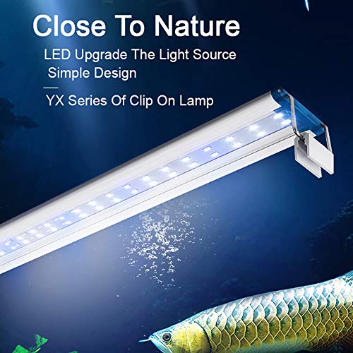 Suszian 7W LED Aquarium Lighting Luz Extensible Impermeable para Plantas acuáticas para acuáticos, arrecifes, Plantas y Mantenimiento de Peces, pecera