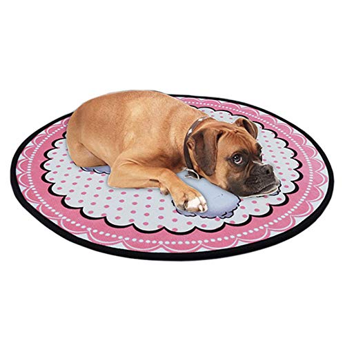 SYQY Soft Puppy Big Dog Matket Mat Impermeable Cama para Mascotas para Perros pequeños Grandes Pug Golden Retriever Pitbull Cestas para Animales Petshop-Golden_Retriever_S-diámetro_57cm